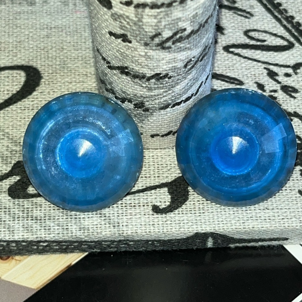 Lucite Clip On Earrings